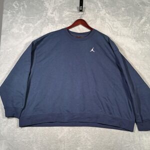 Jordan‎ Sweatshirt Womens 2X Crewneck Pullover Loose Fit Jumpman Brooklyn Fleece